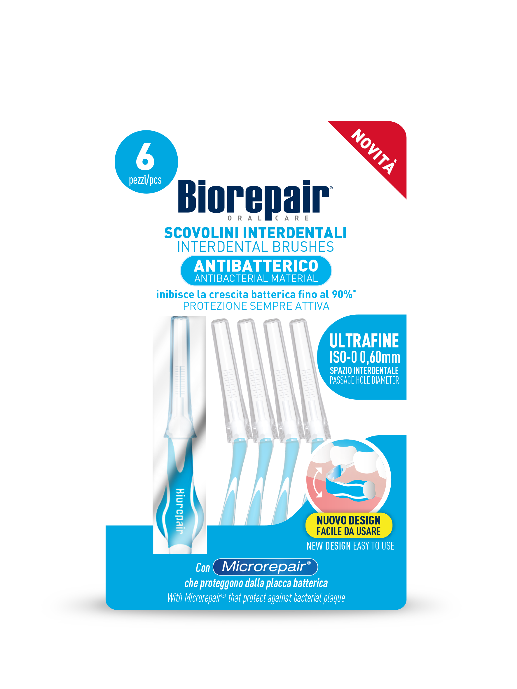 5 CYLINDRICAL INTERDENTAL PICKS