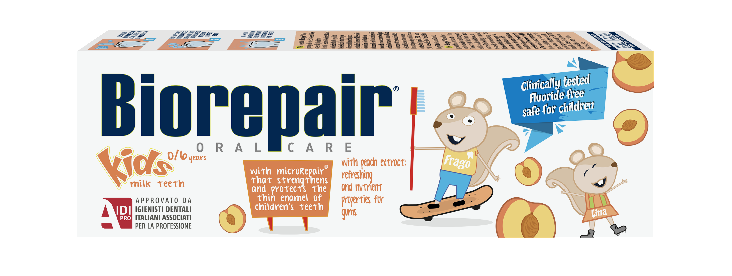 Biorepair® Toothpaste Kids 0/6 age with peach extract