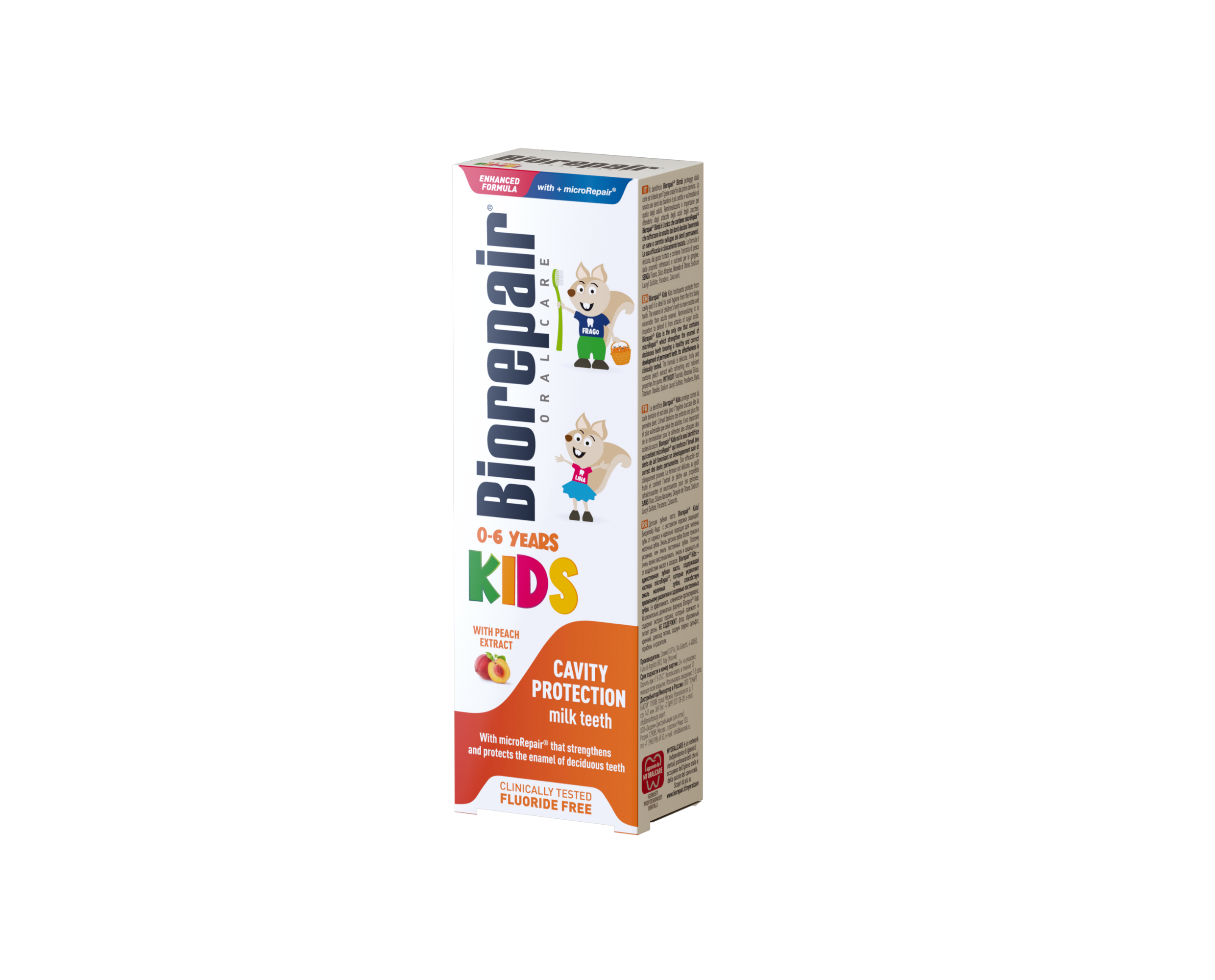 Biorepair® Toothpaste Kids 0/6 age with peach extract